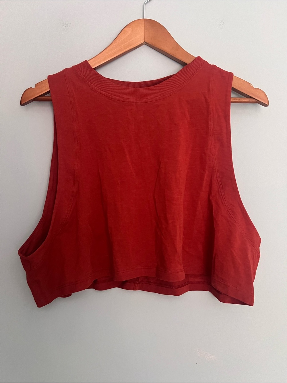 Lululemon All Yours Crop Tank Top Aztec Brick Size 10